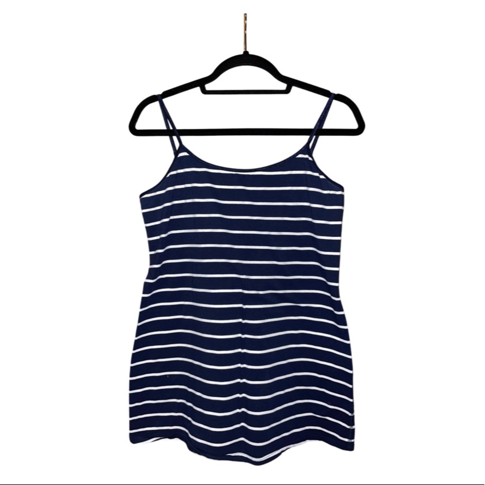 Simply Styled Striped Navy Blue Tank - Size L
